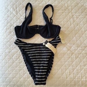 Abercrombie ribbed bikini set